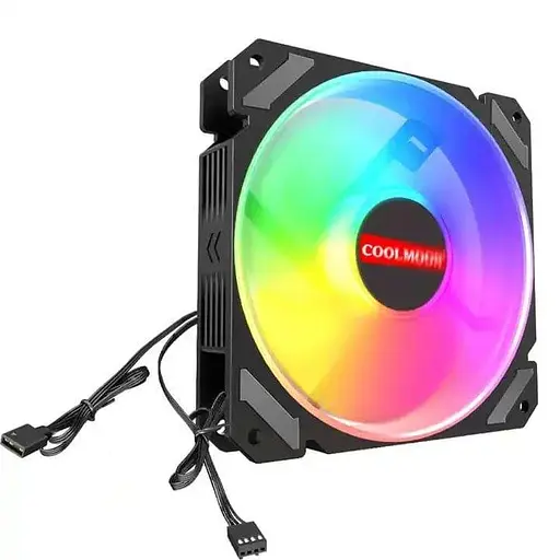 Вентилятор Coolmoon 120мм CM-JOY-ARGB Forward (CM-JOY-ARGB-F) Black - фото 3