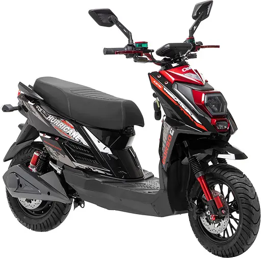 Электроскутер Двухместный Corso Hurricane (2500W 72V/40Ah) Красный - фото 2