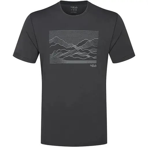Футболка Rab Mantle Outline Tee Ebony L (1033-RB QCC-01-EBN-LRG)