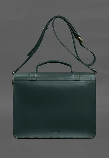 Кожаная сумка-портфель Porte зеленый - фото 3