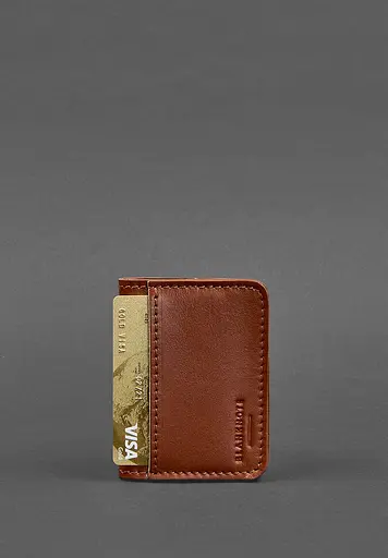 Кожаная обложка для ID-паспорта и водительского заседания 4.1 светло-коричневая с гербом - фото 5