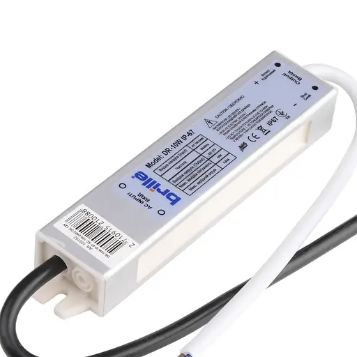 Блок питания Brille влагозащищенный LED DR-10W IP-67 AC 100-240V DC 12V - фото 3