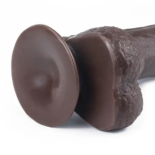 Фалоімітатор із присоскою LoveToy Sliding-Skin Dildo 7 17.5 см коричневий - фото 7