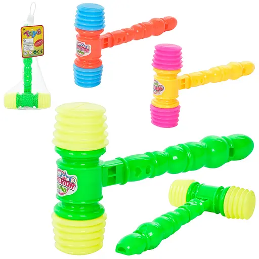 Молоточек, 22 см, свисток, пищалка (в ассортименте) - фото 2