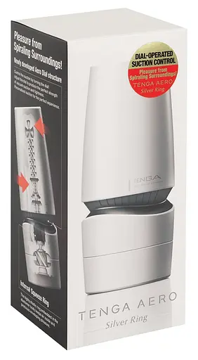 Мастурбатор Tenga Aero Silver Ring прозрачный - фото 3