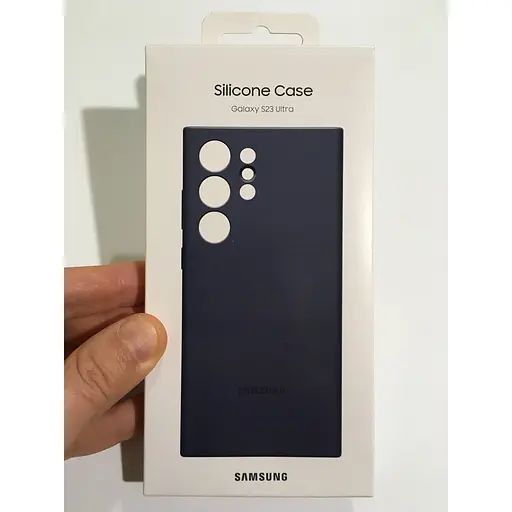 Оригінальний силіконовий чохол Samsung Silicone Case для Samsung Galaxy S23 Ultra Navy EF-PS918TNEGRU - фото 2