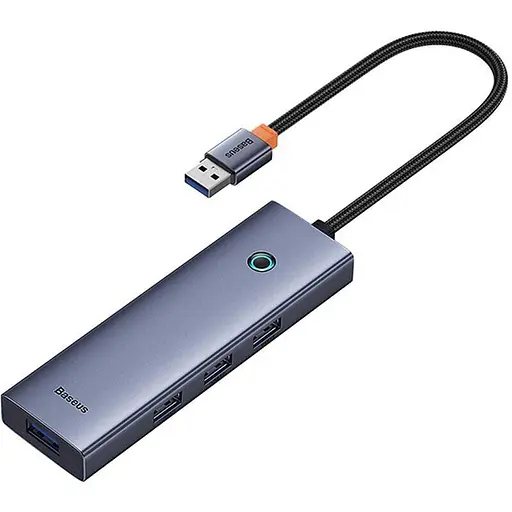 Хаб-адаптер Baseus UltraJoy Series 4-Port Hub AIR - Usb-A to 4xUsb3.0 (B0005280A813-02) - фото 4