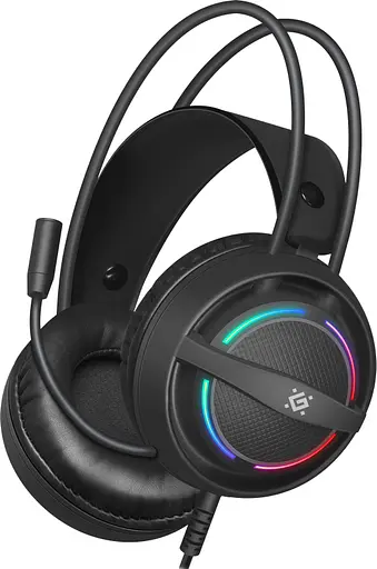 Игровая гарнитура Defender Dexter RGB кабель 2.2 м черная - фото 8
