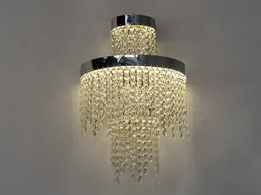 Настінний світильник 376-BCH хром 28 Вт LED - фото 1