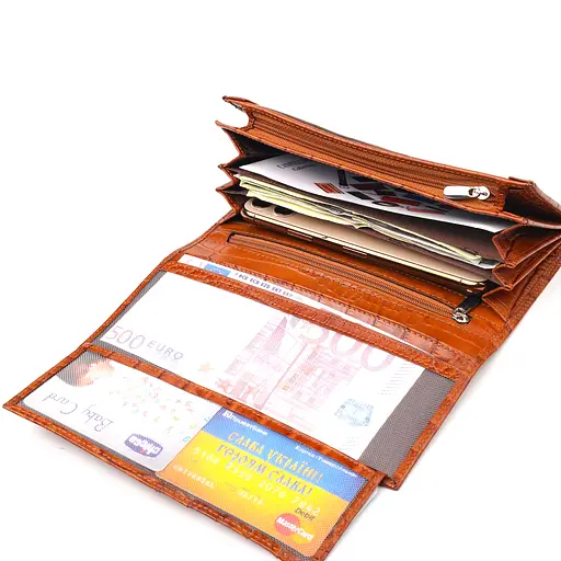 Женский кожаный кошелек Canpellini 19.2х10.2х2.5 см acs0025080 - фото 5