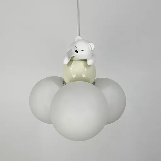 Підвісний світильник із ведмедиком та трьома плафонами | Арт. SGJ 13/3 | Line F - фото 6