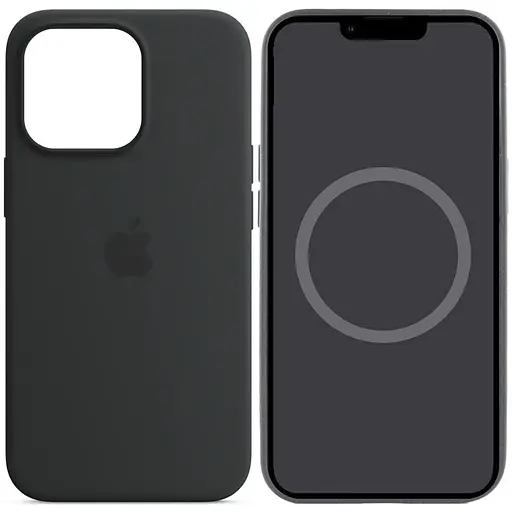 Чохол Silicone case AAA with Magsafe and Animation для Apple iPhone 14 Pro 6.1 Чорний/Midnight