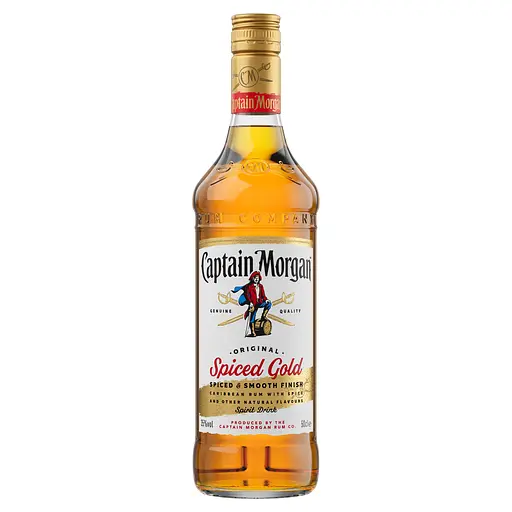 Упаковка ромового напитка Captain Morgan Spiced Gold 35% 6 л (0.5 л х 12 шт.) - фото 2
