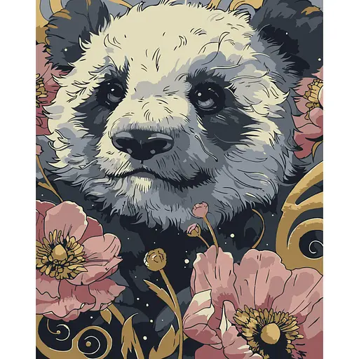 Картина по номерам "Цветочная пандочка" Art Craft 11697-AC 40х50 см - фото 1