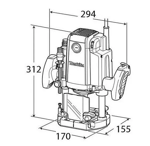 Фрезер Makita RP2301FCX 2100 Вт - фото 2
