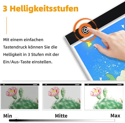 Світловий стіл JUSONEY формату A3 для алмазного живопису - фото 3