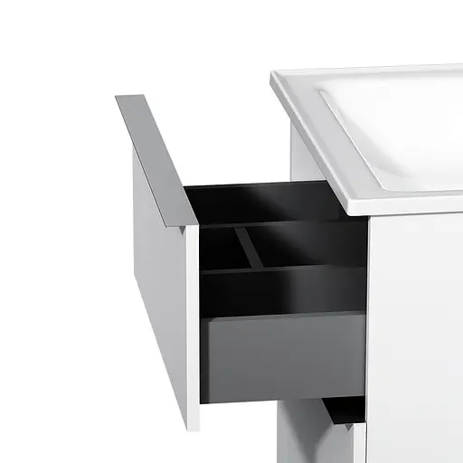 Тумба з умивальником AM.PM X-Joy S підвісна 65 см 2 ящики білий MTA-FHX0652WG-WCC0652WG Білий - фото 5