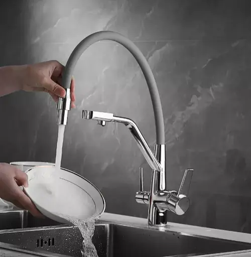 Змішувач для кухні Wezer з підключенням дл фільтру INX4A-08 - фото 2