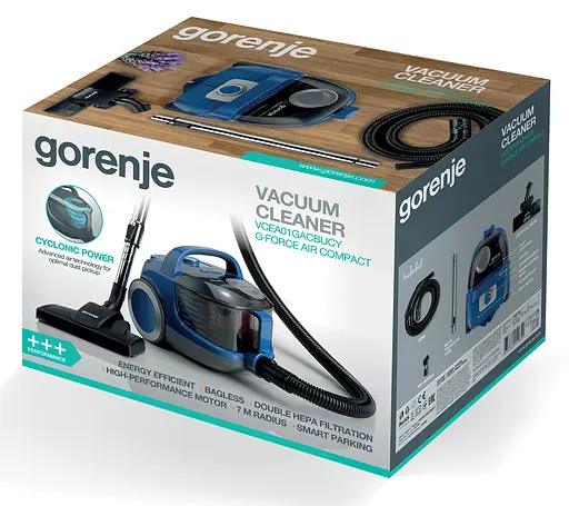 Пылесос Gorenje VCEA 01 GACBUCY (CJ173) (6623628) - фото 5