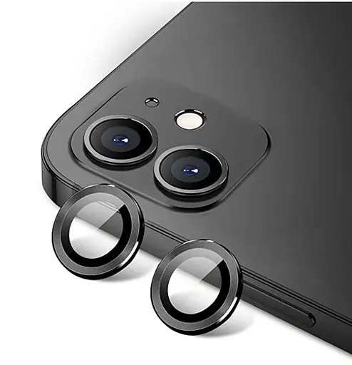 Защитное стекло на камеру DK Lens Metal Ring Eagle Eye для Apple iPhone 12 mini 016203 black - фото 2