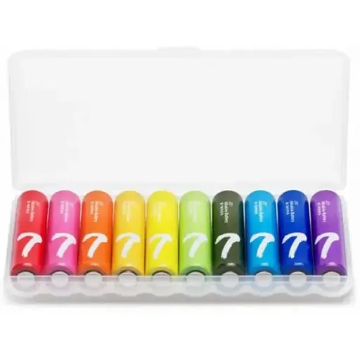 Батарейка ZMI ZI7 Rainbow Alkaline Battery LR03 AAA минипальчик комплект 10 шт. - фото 1