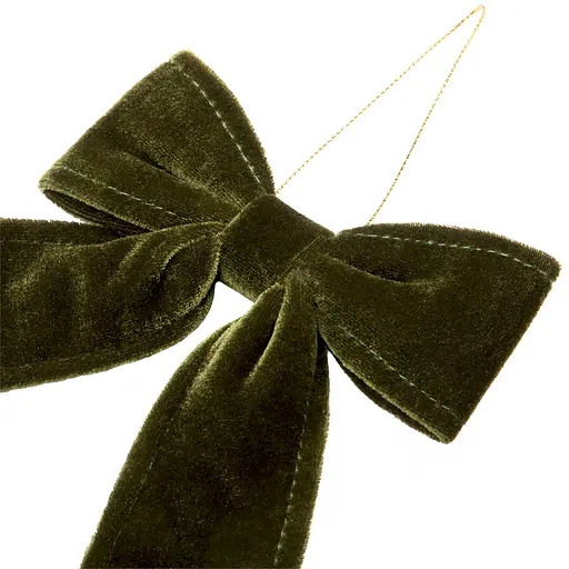 Украшение декоративное Yes! Fun Бант 12x13.5 см темно-зеленое (975087) - фото 3