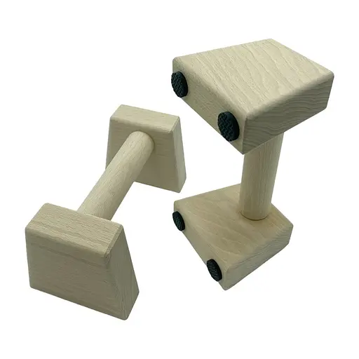 Паралетсы, упоры для отжимания деревянные Wood Gym Push Up NE-WD-20 из бука 20 см 2 шт - фото 6