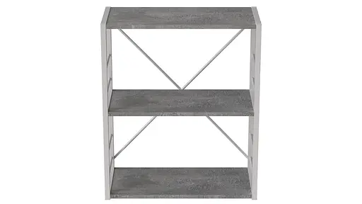 Этажерка 3/60 Ferrum-decor Серии Коннект 73x60x28 серый ДСП Бетон 16мм (FRD-105546) - фото 6