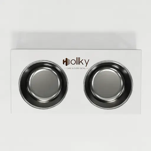 Hollky Base M — миски на підставці для середніх собак та великих котів (2 × 0,95 л) - фото 3