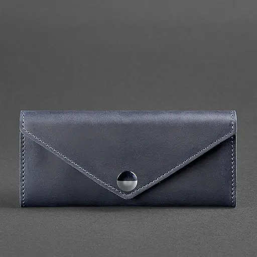 Жіночий шкіряний гаманець Керрі 1.0 синій - фото 5