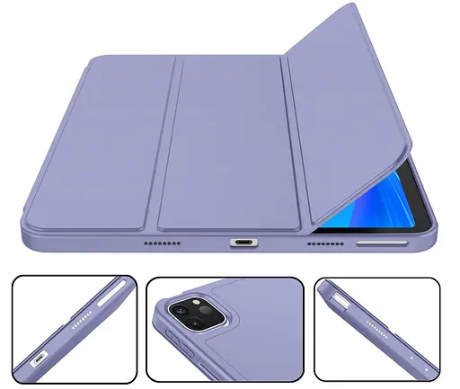 Чохол-книжка CDK для Apple iPad Air 10.9" 4gen 2020 екокожа/силікон Smart Case cлот стилус (011190) lavender - фото 7