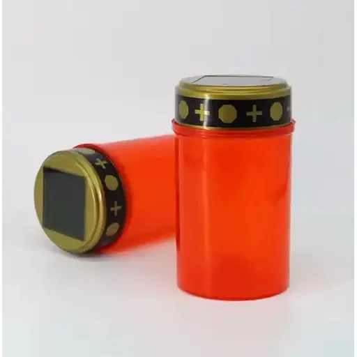 Свеча светодиодная OldBro солнечная с эффектом мерцания пламени водостойкая для почтения памяти без батареек красная - фото 2