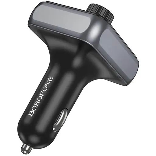 АЗП FM модулятор Borofone BC50 Ascenso PD20W+QC3.0 18W (2USB-A/1C) Black - фото 4