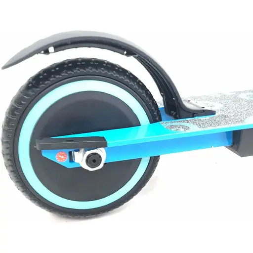 Детский Электросамокат E-Scooter ES3 LED + амортизатор Синий - фото 9