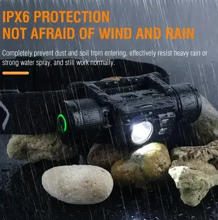 Налобный фонарь Boruit HP500 IPX6 Type-C 1000Lm - фото 3