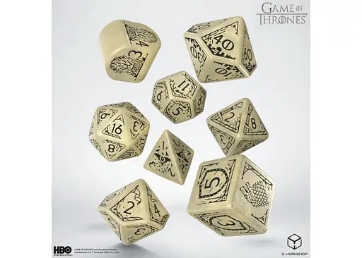 Набор кубиков Game of Thrones. Stark Dice Set , 7 шт. (GOT/00190166/2025/1/A) - фото 2