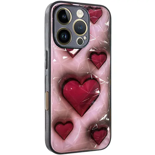 Чохол Epik TPU+PC Prisma Plushie для Apple iPhone 16 Pro Max 6.9 Hearts - фото 1
