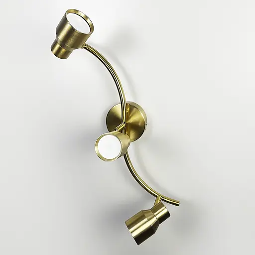 Латунний світильник із 3-ма регульованими плафонами | Арт. 52039/3 TBS | Line F - фото 4