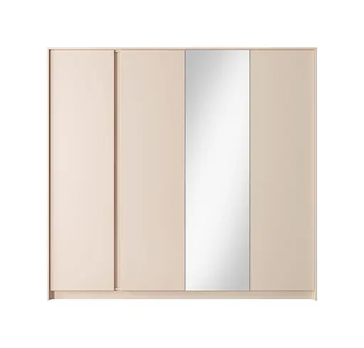 Шкаф для одежды Perfect Home Даст/Dast 4-дверный с зеркалом 4D/220 Беж (PFH-091011)