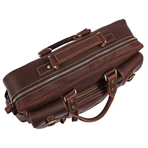 Кожаная мужская сумка Vintage 43х31х13 см sum0020128 - фото 6