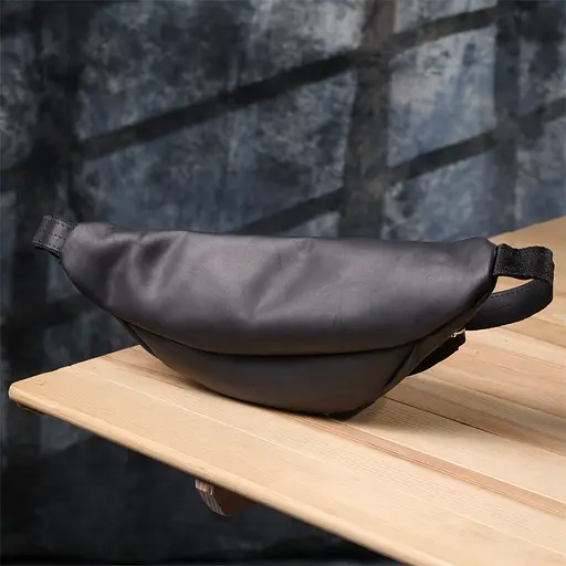 Надійна сумка бананка для чоловіків із вінтажної натуральної шкіри SHVIGEL 34х14х7 см sum0027465 - фото 20