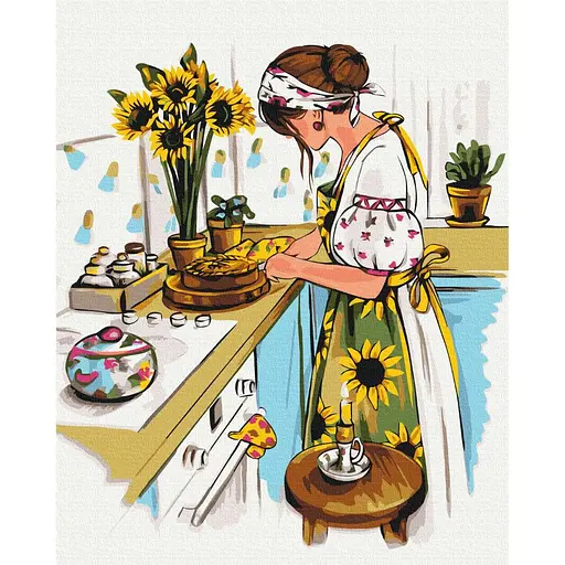 Картина за номерами Домашній затишок Alla Berezovska Brushme 40x50 см кольорова 000277431