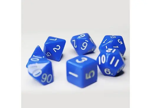 Набір кубиків Opaque 7 Dice Set - Blue , 7 шт. (g7dopaq05) - фото 2