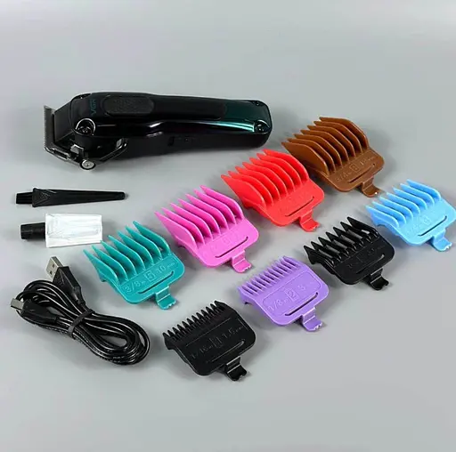 Машинка для стрижки (clipper) VGR V-013, 8 насадок, Зеленый - фото 3