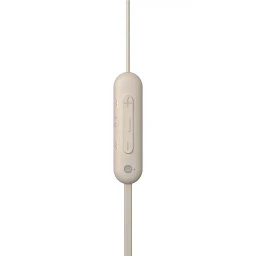 Наушники In-ear WI-C100 BT 5.0, IPX4, SBC, AAC, Wireless, Mic, Бежевый Sony teh0013221 - фото 4