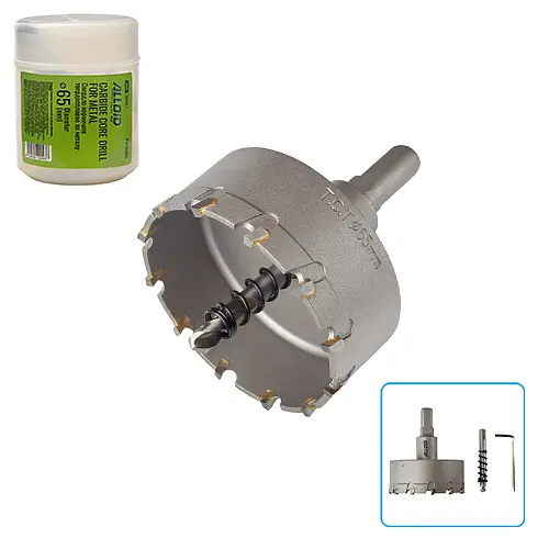 Свердло корончате Alloid Building Tools твердосплавне по металу 65 мм (TS-10065) - фото 2