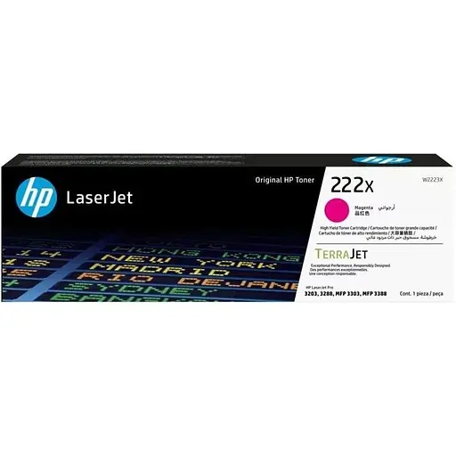 Картридж HP 222X CLJ Pro 3203/3303 Magenta 2500стор teh0015368 - фото 1