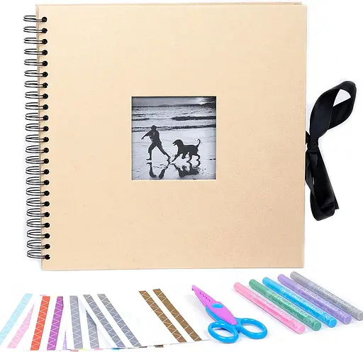 Персоналізований фотоальбом для скрапбукінгу з набором аксесуарів 12x12-дюймовий - фото 2