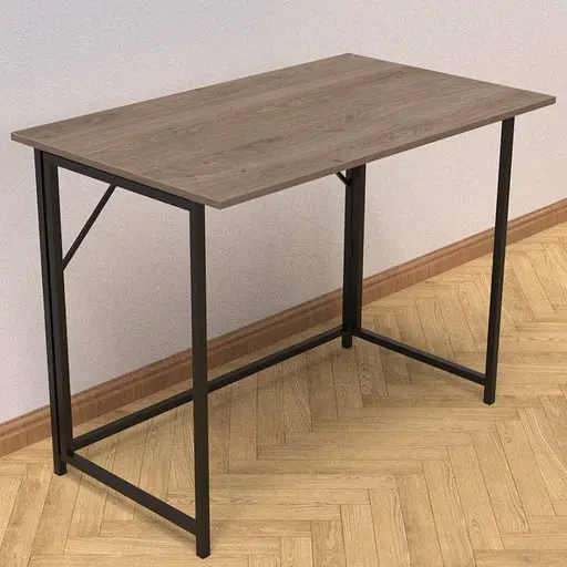 Стіл розкладний Моріс Ferrum-decor 750x1000x600 Чорний метал ДСП Дуб Сонома Трюфель 16 мм (FRD-104673) - фото 9