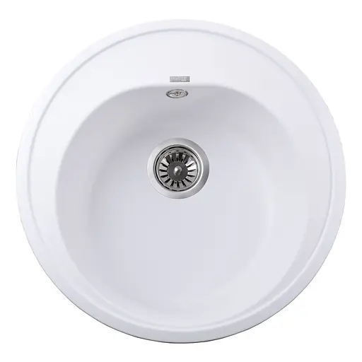 Гранитная мойка Globus Lux Martin белый 510 мм А0007, Белый - фото 1